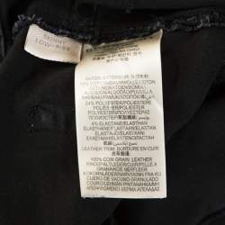 Burberry Brit Dark Grey Denim Skinny Low Rise Jeans M
