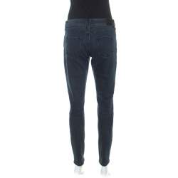 Pre Owned Burberry Indigo Blue Denim Low Rise Slim Fit Jeans M