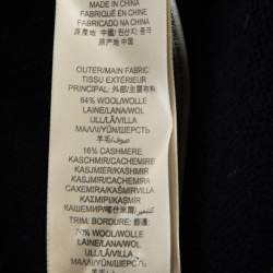 مملوكة مسبقًا بلوزة بربري رقبة مستديرة تريكو وف كحلي S