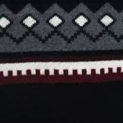 مملوكة مسبقًا بلوزة بربري رقبة مستديرة تريكو وف كحلي S