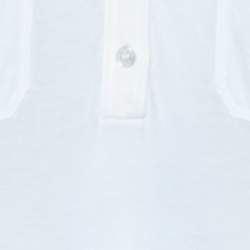 Pre Owned توب بربري بريت مودال أبيض بياقة M