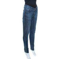 Pre Owned Burberry Brit Indigo Denim Slim Fit Kensington Jeans M