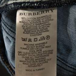 Pre Owned Burberry Brit Blue Medium Wash Burrington Skinny Jeans S