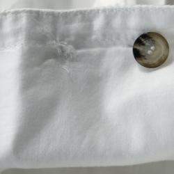 Pre Owned Burberry London White Eyelet Cotton Button Front Short Flared Skirt S