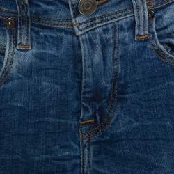 Pre Owned Burberry Brit Blue Washed Denim Langley Skinny Leggings S