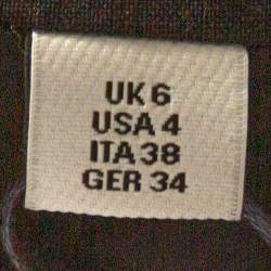 Pre Owned جاكيت بليزر بربري لندن مفصلة بزر واحد صوف مرن أسود مقاس صغير (سمول)