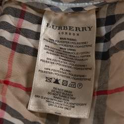 Pre Owned Burberry White Diamond Quilted Button Front Jacket L