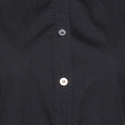 مملوكة مسبقًا Burberry Black Stretch Cotton Long Sleeve Shirt M
