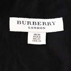 مملوكة مسبقًا Burberry Black Stretch Cotton Long Sleeve Shirt M