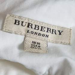 مملوكة مسبقًا Burberry Brit White Cotton Long Sleeve Shirt M