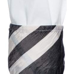 مملوكة مسبقًا Burberry Brit White Stretch Cotton Long Sleeve Shirt M