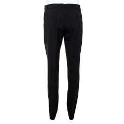 Pre Owned Burberry London Black Wool Blend Tailored Trousers S