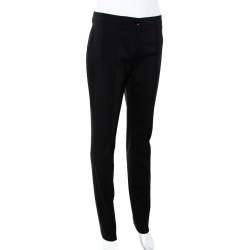 Pre Owned Burberry London Black Wool Blend Tailored Trousers S