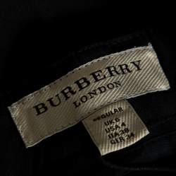 Pre Owned Burberry London Black Wool Blend Tailored Trousers S