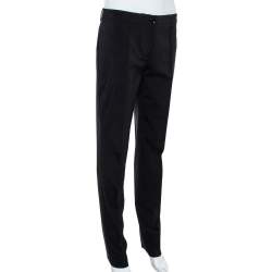 Burberry London Black Wool Blend Tailored Trousers S