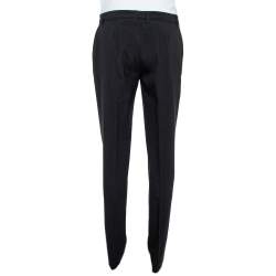 Burberry London Black Wool Blend Tailored Trousers S