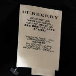 Pre Owned Burberry London Black Wool Blend Tailored Trousers S