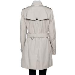 Pre Owned Burberry Stone Trench Coat M