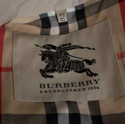 Pre Owned Burberry Stone Trench Coat M