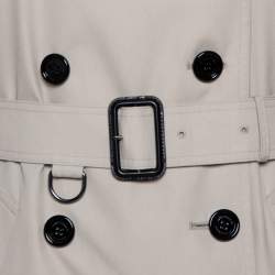 Pre Owned Burberry Stone Trench Coat M