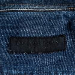 Pre Owned قميص بربري أزرار أمامية و أكمام طويلة دنيم أزرق مقاس وسط (ميديوم)