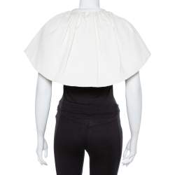 Pre Owned Burberry Cream Silk Wreningham Caplet (One Size)