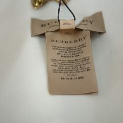 Pre Owned Burberry Cream Silk Wreningham Caplet (One Size)