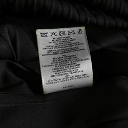 Pre Owned Burberry Dark Green Crepe Pleated Short Skirt L