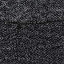 Pre Owned Burberry Grey Boucle Ruched Collared Blazer & Pencil Skirt Set S