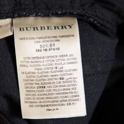 Pre Owned Burberry Brit Black Faded Effect Denim Skinny Jeans S