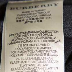 Burberry Brit Black Denim Belted Zipper Front Short Dress S