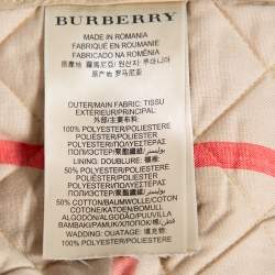 مملوكة مسبقًا Burberry Brit Beige Cotton Quilted Ashurst Jacket L