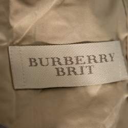 مملوكة مسبقًا Burberry Brit Beige Cotton Quilted Ashurst Jacket L