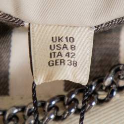 Pre Owned Burberry Beige Cotton & Leather Double Breasted Trench Coat M