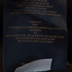 Pre Owned Burberry Brown Striped Wool Suit S