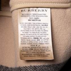 Pre Owned Burberry Camel Beige Wool Mersey Hooded Duffle Coat L