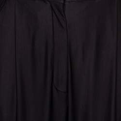 Pre Owned Burberry Black Jersey Strap Detail Tailored Trousers M