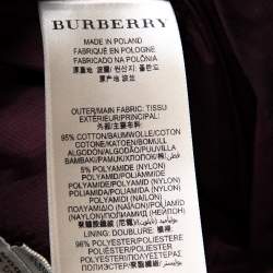 مملوكة مسبقًا Burberry Burgundy Lace Peplum Detail Sleeveless Dress S