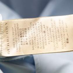 مملوكة مسبقًا Burberry Brit Powder Blue Cotton Button Front Shirt L