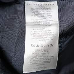 Pre Owned Burberry Grey Wool & Cashmere Double Breasted Button Front Coat M