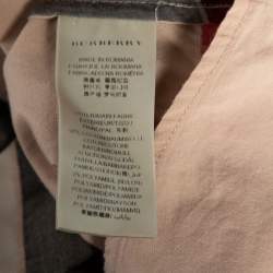 Pre Owned Burberry Brit Beige Checkered Cotton Button Front Shirt M