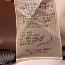 Pre Owned Burberry Brit Light Pink Giant Checkered Cotton Button Front Shirt M