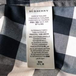 مملوكة مسبقًا Burberry Brit Beige House Check Stretch Cotton Button Front Shirt L
