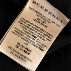 Pre Owned Burberry Black Georgette Pleated Belted Skirt M