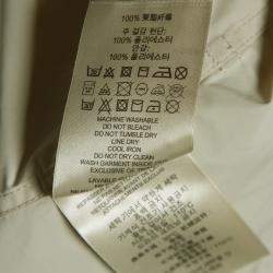 Pre Owned Burberry Light Beige Synthetic Double Breasted Belted Trench Coat M