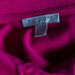 Burberry Pink Cotton Pique Polo T-Shirt M