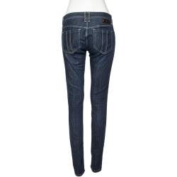 Pre Owned بنطلون جينز بربري بريت كينغستون دينم أزرق قصة سليم مقاس متوسط - ميديوم