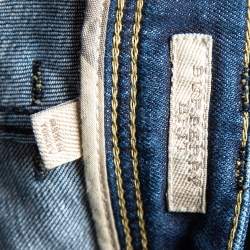 Pre Owned بنطلون جينز بربري بريت كينغستون دينم أزرق قصة سليم مقاس متوسط - ميديوم