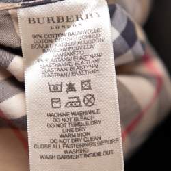 Pre Owned Burberry Beige Checkered Cotton Button Front Shirt M