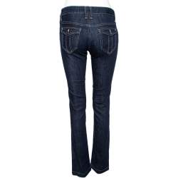 Pre Owned Burberry Brit Blue Denim Harbourne Jeans S